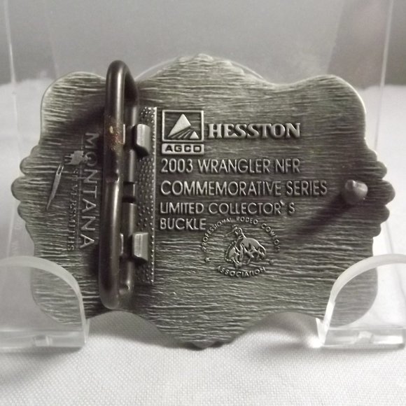 Hesston NFR 2003 Miniature Belt Buckle - Picture 4 of 8